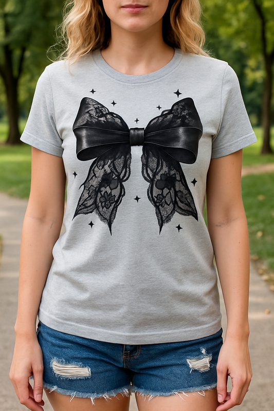 Black lace bow!