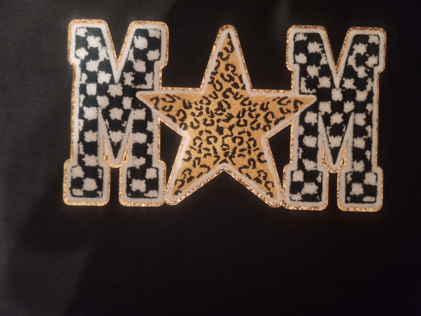 Patch checked/leopard mom patch