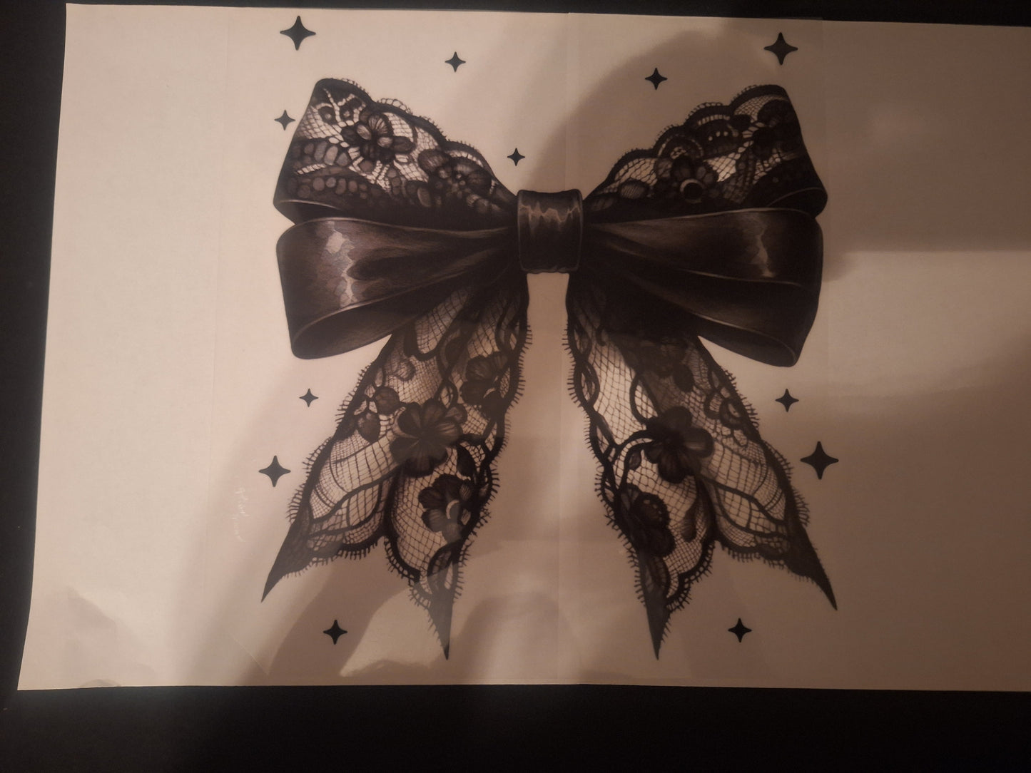 Black lace bow!
