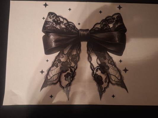 Black lace bow!