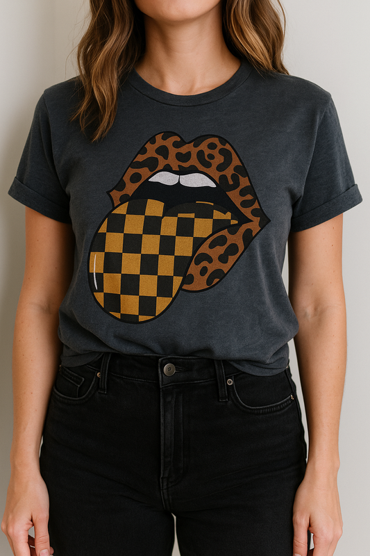 Leopard/checkered mouth