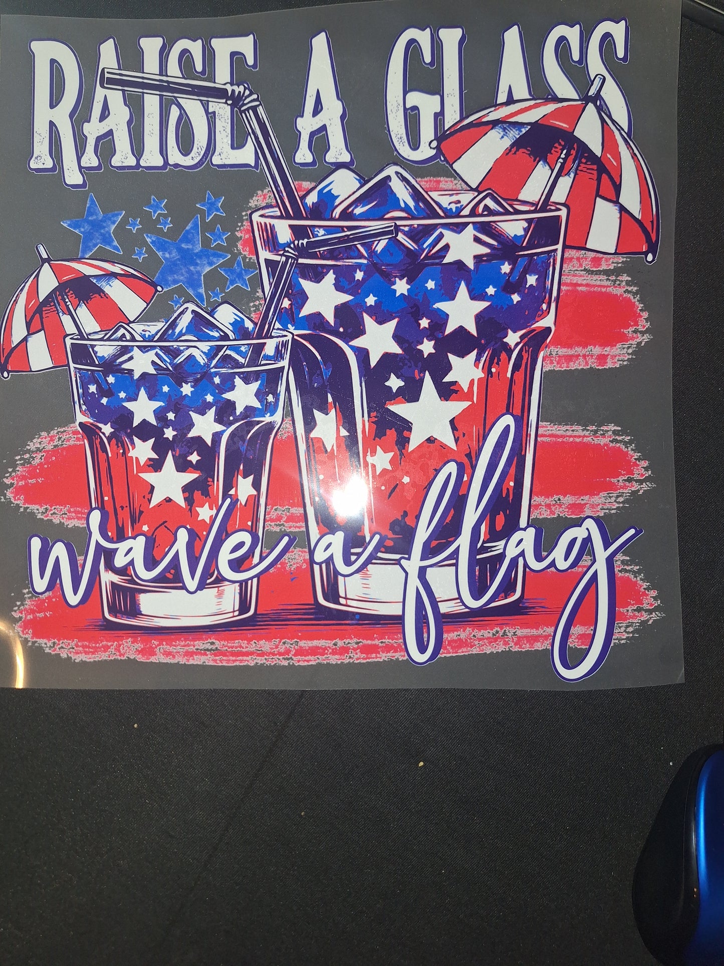 Raise a glad wave a flag