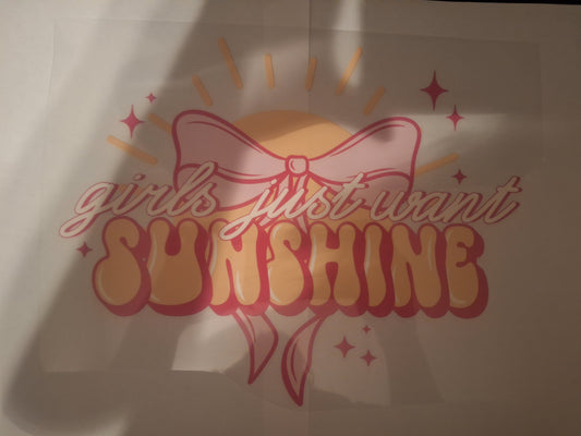 Girls just want sunshine